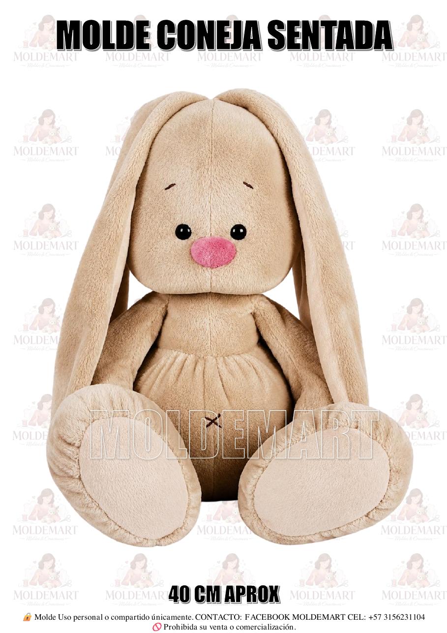 Molde Coneja Sentada